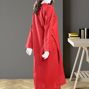 2 Piece Cotton Suit – Elegant Red