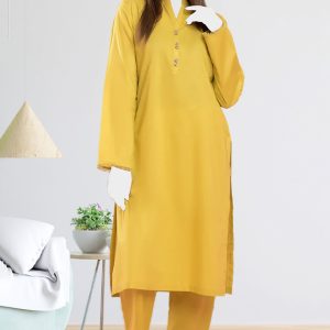 2 Piece Cotton Suit – Canary Yellow