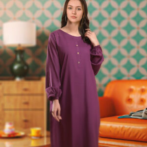 2 Piece Cotton Suit – Purple