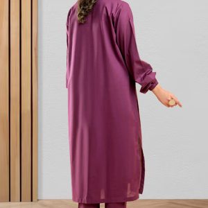 2 Piece Cotton Suit – Purple