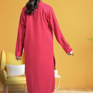 2 Piece Cotton Suit – Crimson Pink