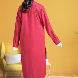 2 Piece Cotton Suit – Crimson Pink