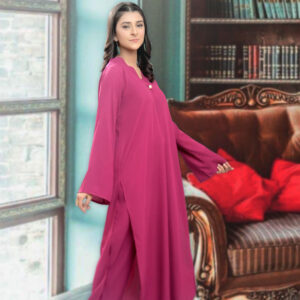 Hot Pink Elegant  2 Piece – Cotton Suit