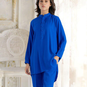 2 Piece – Cotton Suit  Electric Blue CO-ORD
