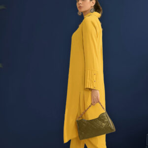 Yellowish Mustard 2 Piece – Cotton Suit