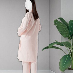 2 Piece – Cotton Suit  Light Pink Solid