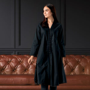 2 Piece – Cotton Suit  Women Black