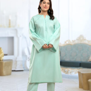2 Piece Lawn Suit – Turquoise