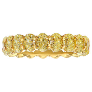 Golden Aurora Eternity Ring