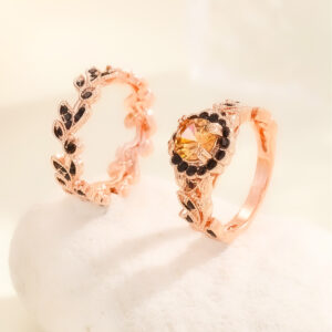 Twilight Ember Ring Set