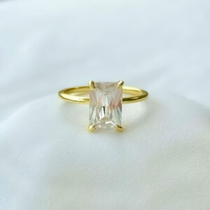 Crystal Luxe Solitaire Ring