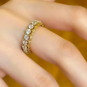 Golden Bloom Eternity Band