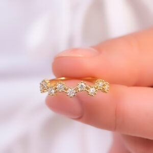 Golden Bloom Eternity Ring