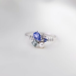 Azure Bloom Ring