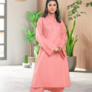 2 Piece Lawn Suit – Tea Pink