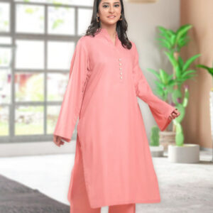 2 Piece Lawn Suit – Tea Pink