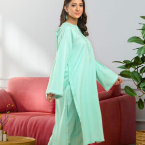 2 Piece Lawn Suit – Turquoise