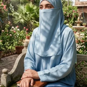 Azure Fade Elegance Abaya