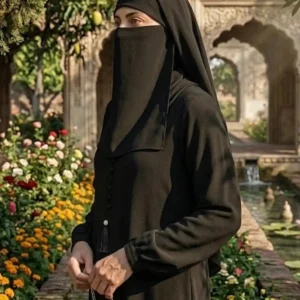 Noir Elegance Tassel Abaya