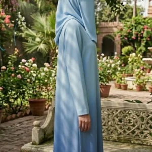 Azure Fade Elegance Abaya