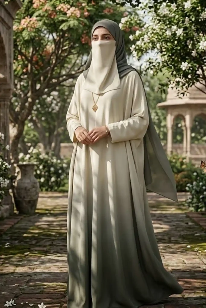 Silver Sage Ombre Abaya