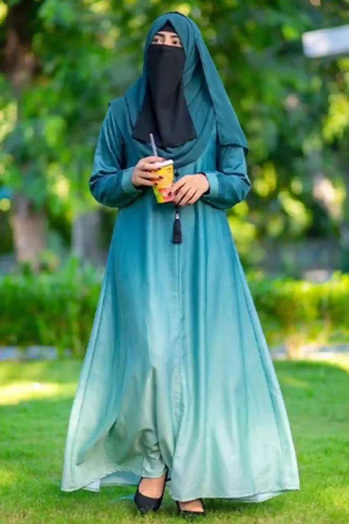 Ocean Mist Ombre Abaya